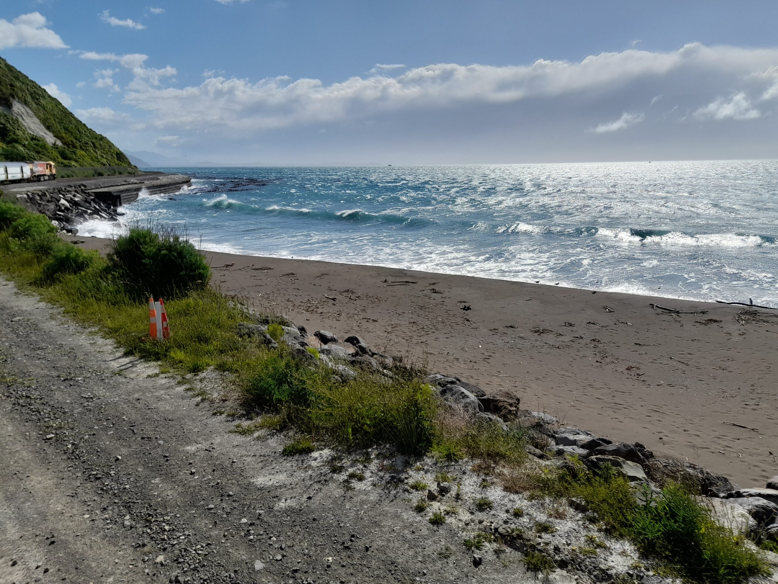 The train to Picton and the ferry to Wellington.